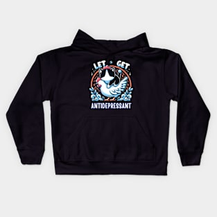 The Tuxedo Cat On A Chicken Kids Hoodie